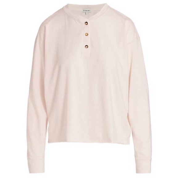 DONNI. Henley Long Sleeve T-Shirt - Picture 6 of 7